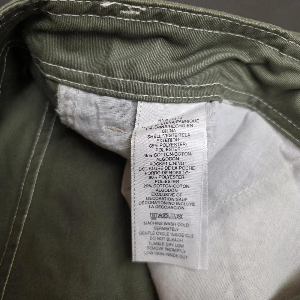 True Religion Cargo Pants Mens 36x34 Green Kalamata Canvas Utility Pockets